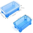 thumbnail image 3 of testyu Small Plastic Box, 4.3" X 2.3" X 1.5" Stackable Mini Storage Box with Lid, Clear Organizer Container for Jewelry Beads Small Crafts Items Accessories - 6 Pack, 3 of 7