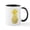 White/Black Inside, variant on CafePress - Faux Gold Foil Pineapple Mugs - 11 oz Ceramic Mug - Novelty Coffee Tea Cup