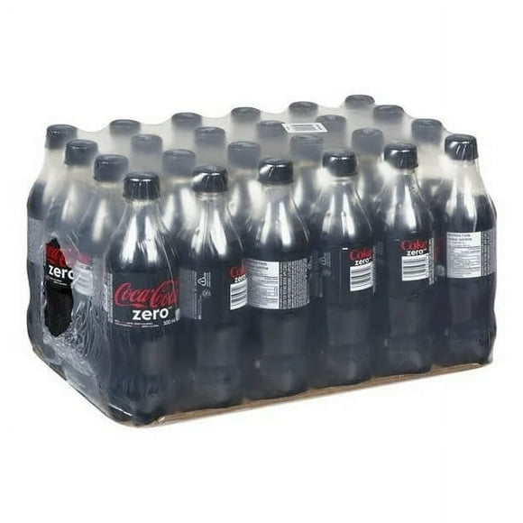 Coca Cola Coca Cola Zero Soft Drink, Polyethylene | 500ML/Unit, 24 Units/Case
