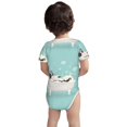 thumbnail image 5 of Daiia French Bulldog Taking a Bath Printed Unisex-Baby Short Sleeve Onesies Bodysuits Baby Climbing Clothes Soft and Comfortable Romper with Expandable Shoulder Design-12 Months, 5 of 8