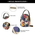 thumbnail image 4 of FORMRS Crossbody Bag for Women Shoulder Cell Phone Purse with Zipper, Flowers Pattern Style, 4 of 7