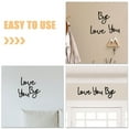 thumbnail image 3 of IDEANATEGRATE 27Pack Wood Sign Hallway Decor Handcarved Craftsmanship Black Yellow Poplar Wood For Home Decor, 3 of 8