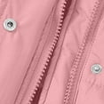 thumbnail image 6 of Women's Thickened Puffer Jacket, Bread Loaf Style Winter Warm Coat, Quilted Cotton Padded Outerwear, Lightweight Cold Weather Jacket, Casual Thermal Insulated Parka Pink XXXL, 6 of 9