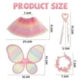 thumbnail image 3 of Princess Toys, Princess Dress up for Girls 3 4 5 6 Year Old, Butterfly Wing Fairy Costume Set for Girls 4-6, 3 of 6