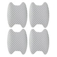 thumbnail image 2 of Fnochy 4PCS Sticker, Carbon Fiber Anti-Scratches Car Door Cup Protector, Non-Marking Auto Door Handle Protective Film, Universal for Most Car Handles (Silver/4PCS), 2 of 3