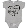 thumbnail image 3 of Inktastic I Love My Aunt and Uncle in Black Chalk Heart Boys or Girls Baby Bodysuit, 3 of 5