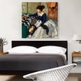 thumbnail image 2 of ARTCANVAS Her New Hat Canvas Art Print by Fernand Toussaint - Size: 36" x 36" (1.50" Deep), 2 of 9