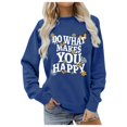 thumbnail image 1 of Wyzesi Crop Sweatshirts Vest Whiteladies Casual Solid Color Loose Fit Butterfly Print Pullover Hoodie with Round Neck and Letter Design, 1 of 3