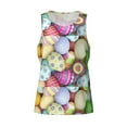 thumbnail image 4 of Fotbe Colorful Easter Eggs Pattern Men's Quick Dry Workout Tank Top Gym Muscle Tee Fitness Bodybuilding Sleeveless T Shirt Breathable Workout Shirt-Large, 4 of 9