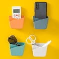 thumbnail image 3 of Lishi Wall-mounted Remote Control Storage Box and Phone Holder (5pcs, Dark Blue), 3 of 5