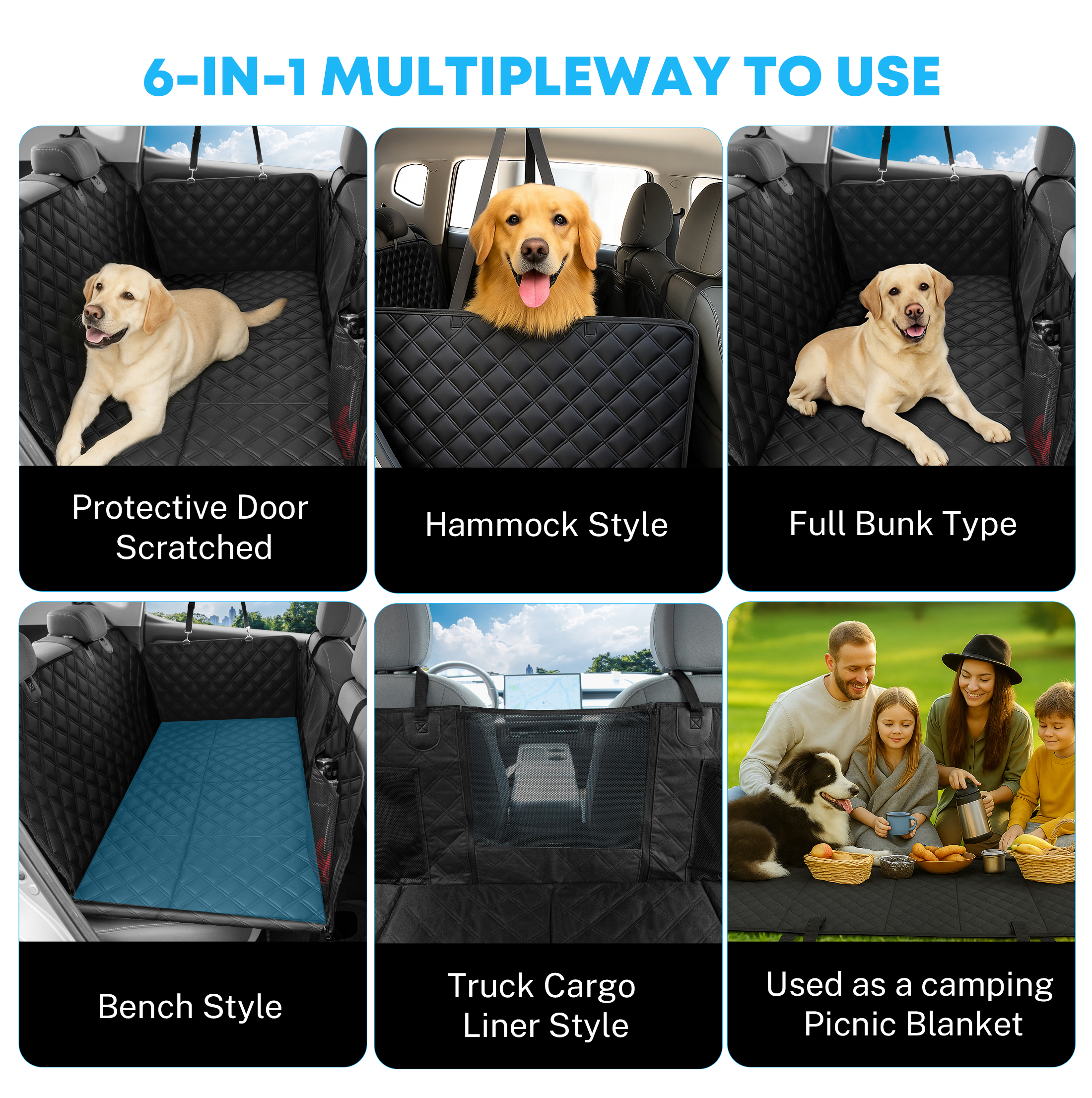Kohree Back Seat Extender for Dogs, Large photo 6