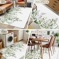 thumbnail image 6 of 3x5 Area Rugs, Sage Green Eucalyptus Non-Skid Rubber Backing Large Rectangle Rugs - Living Room Bedroom Home Office, Aesthetics Floral Farm Foliage Indoor Floor Mat Carpets Washable Rug, 6 of 9