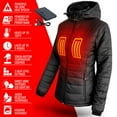 thumbnail image 5 of ActionHeat 5V Women's Insulated Puffer Battery Heated Jacket W/ Hood XXL, 5 of 5