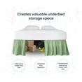thumbnail image 3 of HNB Store Ruffled Bed Skirt Easy Fit 12" inch Drop | Microfiber Made | Queen Size Bedskirt | Moss, 3 of 7