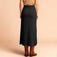 thumbnail image 4 of Women's Casual Long Skirts Stretchy Soft Bodycon Maxi Formal Skirts Knit High Waist Skirts for Women, 4 of 5