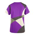 thumbnail image 4 of Soki Womens Plus Scrubs V-Neck Print Short-Sleeved Pocket Nurse Tops on Clearance, 4 of 5