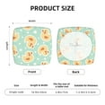 thumbnail image 5 of Gukieu Cute Duck Print Square Cushion Cover, Elastic Strap Chair Protector, Suitable for Family Restaurant, Hotel Banquet Decorations-Four Pieces, 5 of 7