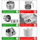 thumbnail image 4 of Tarro De Especias De Acero Inoxidable Lata De Almacenamiento De Condimentos Multiusos Recipiente De Condimentos De Cocina Portátil Organizador De Almacenamiento De Especias Con Tapa Transparente Kearding HA020069-00, 4 of 6