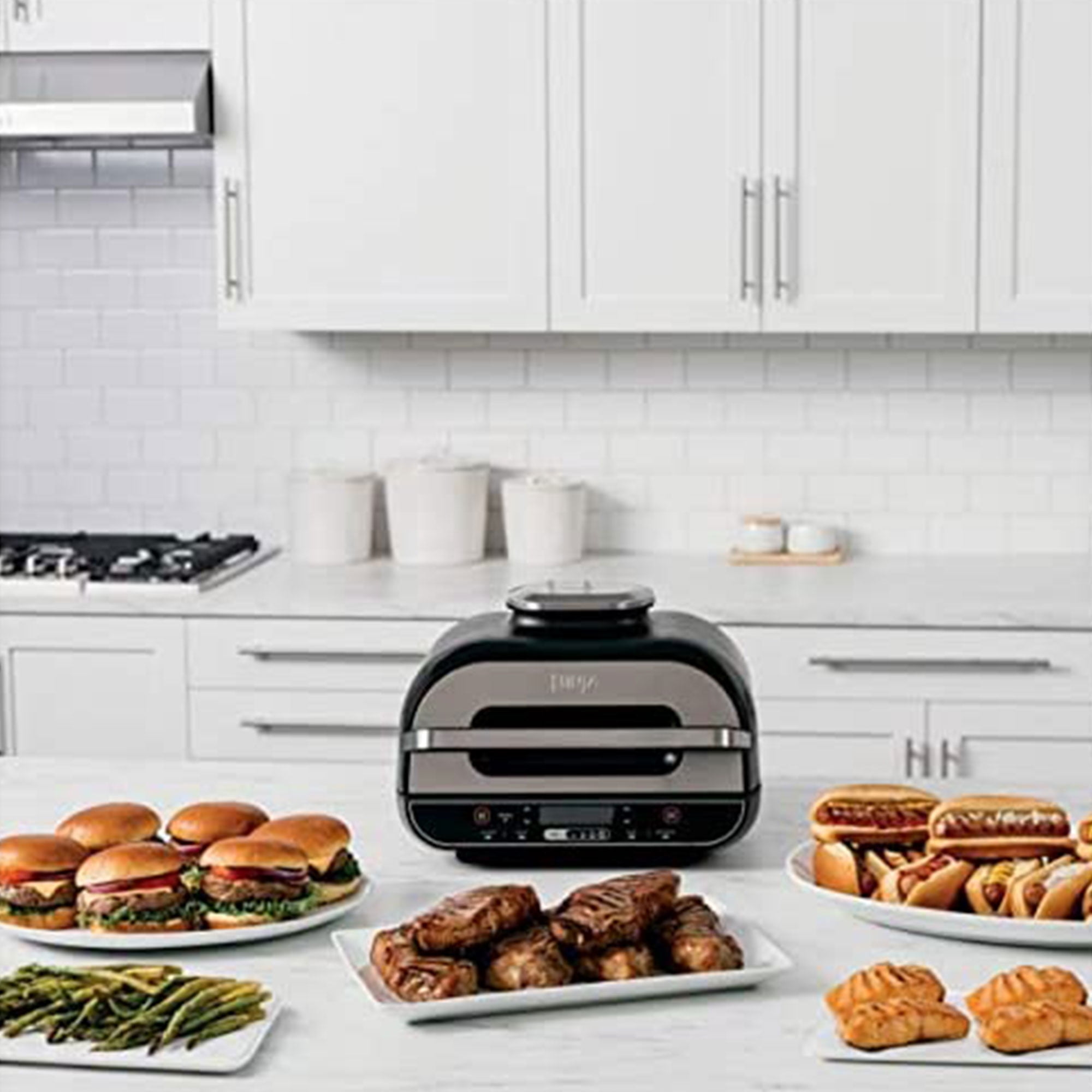 Ninja BG500A Foodi XL 5-in-1 Indoor Grill with 4-Quart Air Fryer