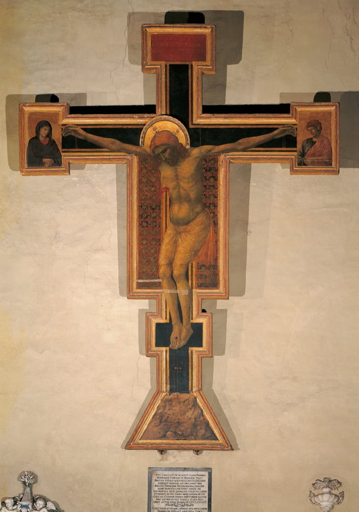 Crocifisso Santa Maria Novella Giotto Crucifix By Giotto 1297 - 1300 13Th Century Panel - Italy Tuscany