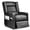 Black(Without Speaker), variant on GTRACING Recliner Chair Gaming PU Leather Single Living Room SofaBluetooth with Speakers Footrest, Red