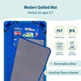 thumbnail image 4 of Wildkin Modern Nap Mat with Elastic Corner Straps for Toddler Boys and Girls, Daycare and Preschool (Heroes Blue), 4 of 9