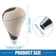 thumbnail image 4 of Unique Bargains 1PC Car Gear Shift Knob Stick Shifter for Lexus ES300h ES350 GS300 GS350 GS430 GS450h GS460 Beige Black, 4 of 7