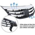 thumbnail image 2 of For 2011 2012 Honda Accord Chrome Radiator Bumper Grille Front Upper Grill, 2 of 5