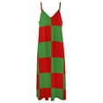 thumbnail image 6 of Red And Green Pattern Sleeveless Dress Loose Women's Dress Dresses Luxury Evening Dresses, 6 of 9