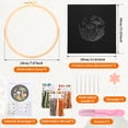 thumbnail image 2 of Embroidery Kit for Beginners Adult, 3Pack Mushroom Cross Stitch Kits with Pattern Chart,Hoops,Threads,Needles,Cloth,Scissors,Needle Threader for DIY Handcraft Enthusiast, 2 of 8