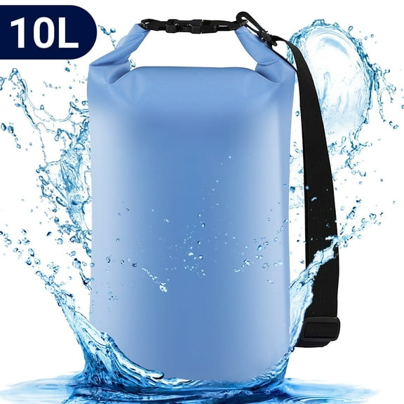 Yalumo Waterproof Dry Bag, 10L Roll Top Waterproof Backpack Floating and Lightweight Dry Storage Bag for Kayaking, Rafting, Boating, Swimming, Camping, Hiking, Beach, Fishing