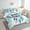 White Teal, variant on Safari Wolf King Comforter Set 7 Pieces Animal Bedding Comforter Sets,Bohemian Dreamcatcher Bed in a Bag Teal Ombre Bedding Set,Tribal Feather Bed Sheets Set