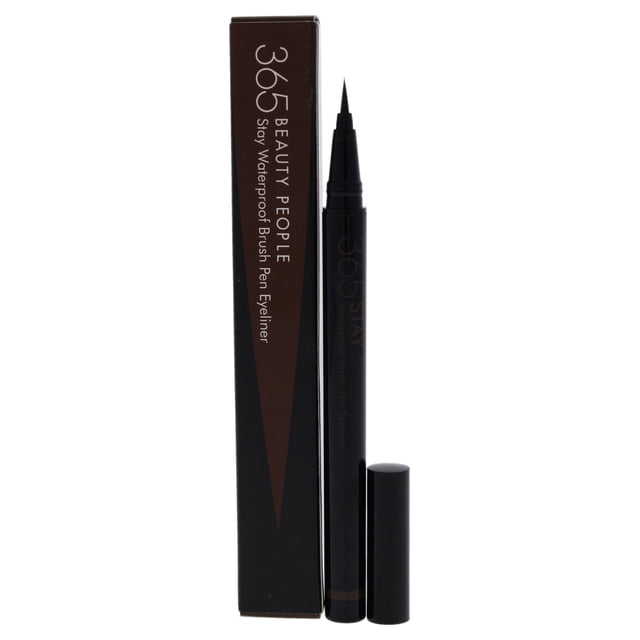 Delineador de ojos Beauty People Beauty People 365 Stay Waterproof Brush Pen Eyeliner - 02 Unique Brown Delineador de ojos Dama 0.017oz