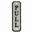 thumbnail image 1 of Benjara BM219002 Modern Designed Metal Tablet with Pull Sign & Holes, Black & White, 1 of 4