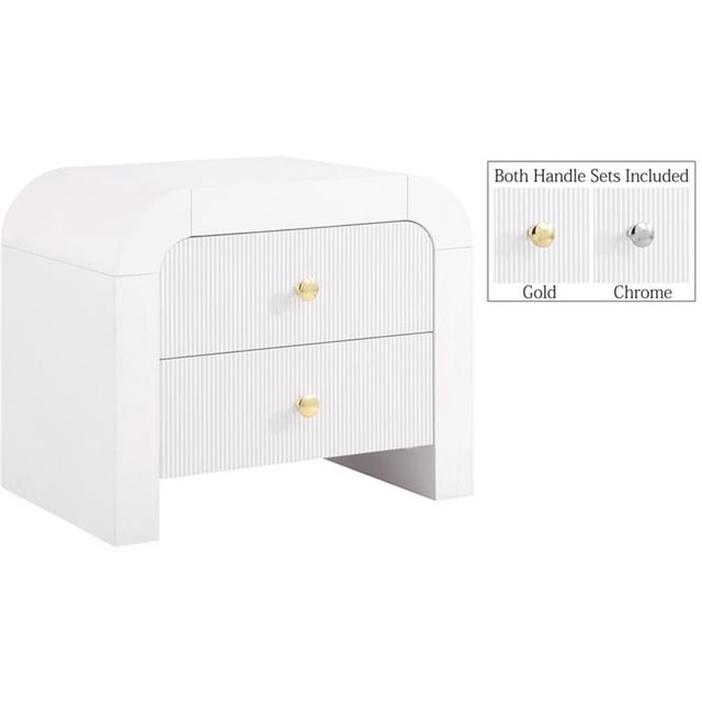 Meridian Furniture Artisto Table de Nuit Blanche