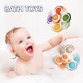 thumbnail image 4 of Juguete giratorio con ventosa para bebé, juguetes sensoriales para niños pequeños, juguete de regalo para el baño del bebé, juguetes de viaje para niños pequeños con peonza, 4 of 5