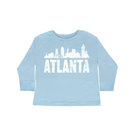

Inktastic Atlanta Skyline Grunge Gift Toddler Boy or Toddler Girl Long Sleeve T-Shirt