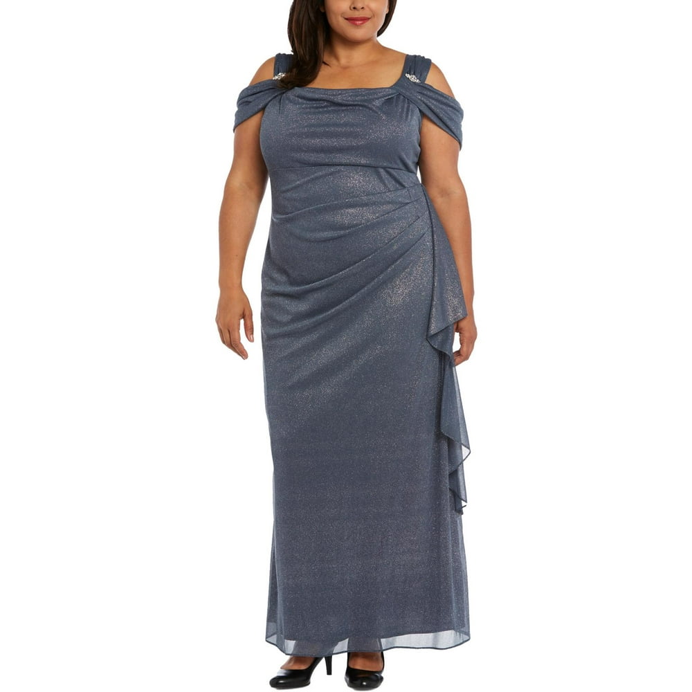 r and m richards cold shoulder gown