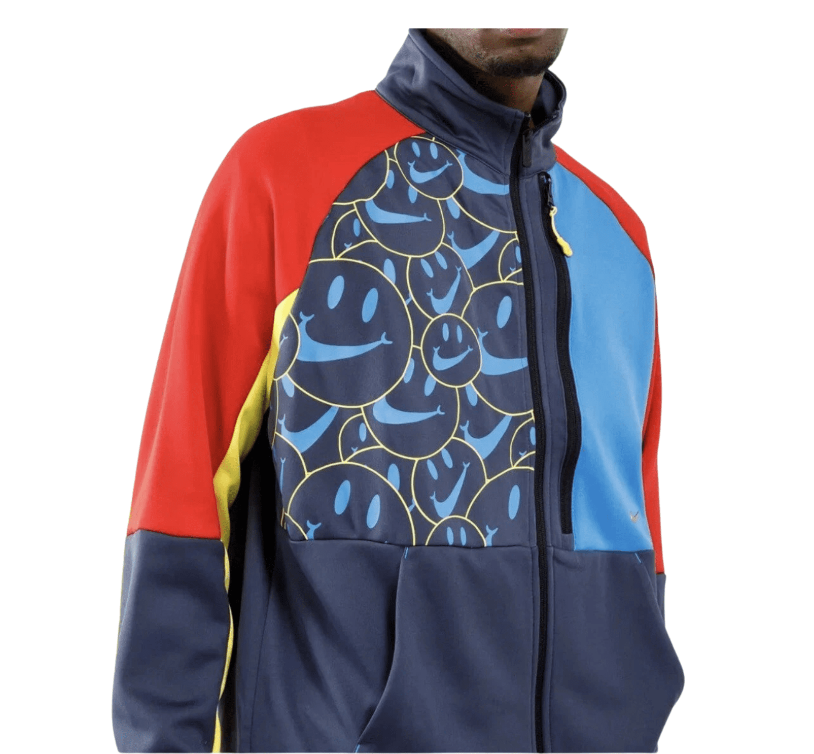 Nike N98 Smile Men's Track Jacket - Blue Full Zip, Size XXL