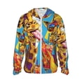 thumbnail image 2 of Lsque Colorful Giraffes with Drinks UPF 50+ Lightweight Sun Protection Men's Women's Long Sleeve Shirt, Hoodie Performance -XX-Large, 2 of 9