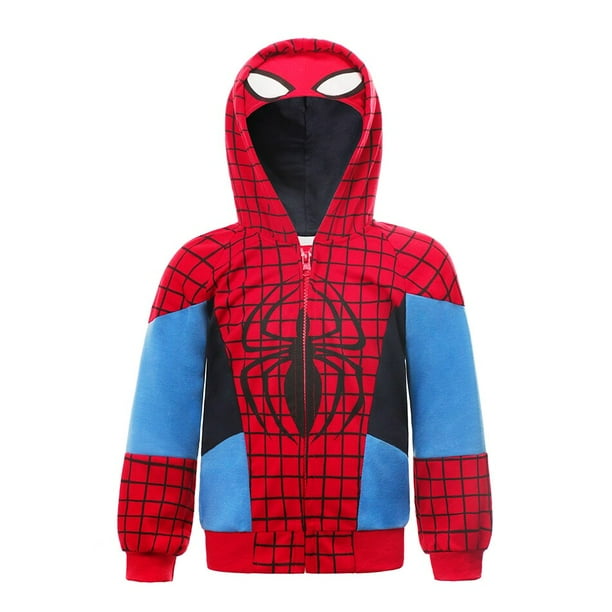 Superheroe Boys Hoodies Navidad Iron Man Sudadera Niños Ropa deportiva Capitán América Halloween FashionTracksuits3T Gao Jinjia LED