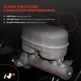 thumbnail image 6 of A-Premium Brake Master Cylinder with Reservoir and Cap Compatible with Ford Vehicles - F-250 1961 1962 1963 1964 1965 1966- Replaces 13065008, 1696855, 5472991, 6 of 8