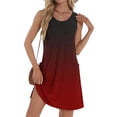 thumbnail image 1 of Liquidation d'Été 2025! Robe Grande Taille pour Femmes, Robe d'Été Décontractée Sans Manches à Col Rond Imprimée avec Poche, 1 of 5