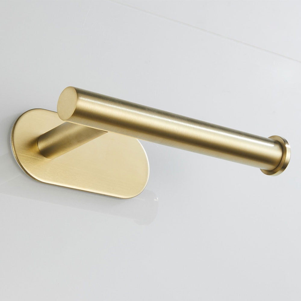 Harupink Toilet Roll Paper Holder Towel Ring Rail Self Adhesive