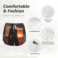 thumbnail image 4 of Balery Sunset Western Cowgirl Pattern Women's Running Shorts with Liner 2 Pockets Elastic Workout Athletic Gym Yoga Shorts-Medium, 4 of 7