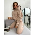 thumbnail image 4 of Women's Knitted Fleece Casual Suit Two-piece Set, 4 of 6