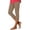 Khaki&16-0417X, variant on Garbnen Leggings Capri for Women Tights High Waisted Yoga Pants for Women Zip Compression Summer Beach Workout Workout Pants for Women Green M