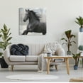 thumbnail image 3 of Stupell Industries Black Stallion Horse Animals & Insects Painting Gallery Wrapped Canvas Art Print Wall Art, 30 x 30, 3 of 8