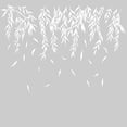 thumbnail image 2 of Calcomanías de pared con hojas blancas colgantes, calcomanías de pared de gran tamaño con plantas de vid, murales de pared, decoración de pared blanca para niñas, 2 of 8
