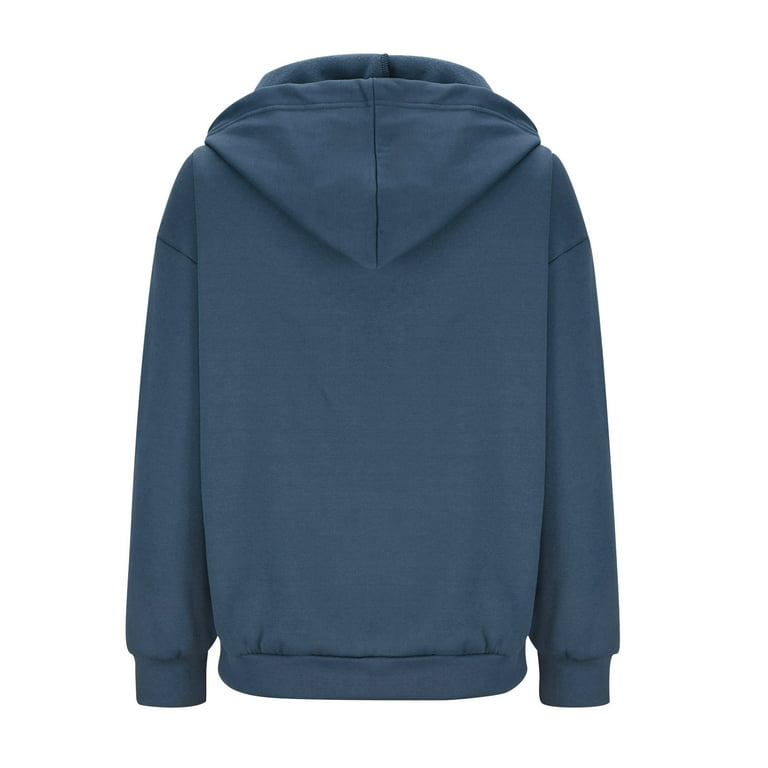 Full Zip-up Jackets with Pockets for Women Cotton Fleece Plain Hoodie  Outwear Drawstring Hooded Sweatshirt Coat (Medium, Pink 01) 